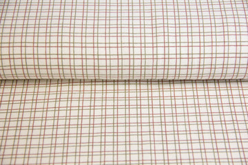 Jersey kariert, rost, grün, 0,5 m